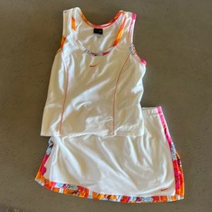 Nike tennis shirt and top. Attached panties